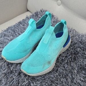 Women's Aqua Slip-On Sneakers